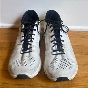 White and Black Athletic Shoes